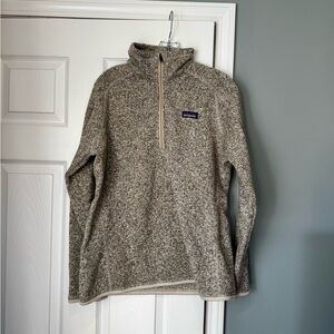 Patagonia Men’s (Unisex) Half-Zip Fleece Pullover - Heathered Beige
